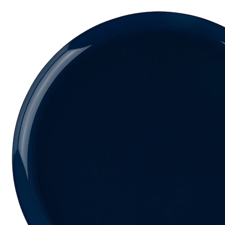 Smarty Had A Party 10 Navy Flat Round Disposable Plastic Dinner Plates 120 Plates, 120PK 830-N-CASE